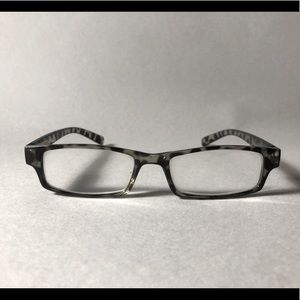 Unisex Grey Leopard Print Reading Glasses